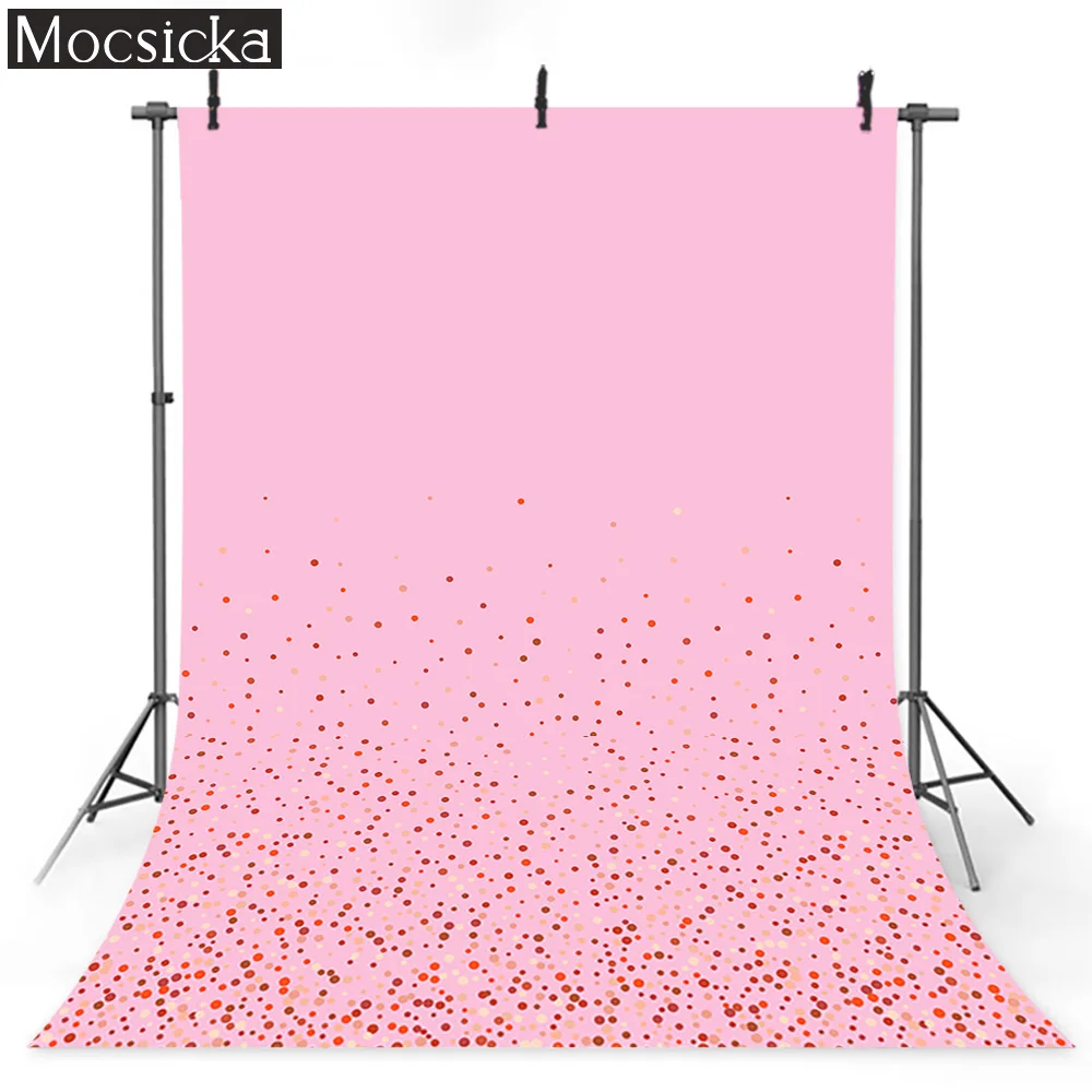 Solid Color Photography Backdrop for Photo Studio Kids Adult Newborn Portrait Background Colorful Dots Birthday Photocall Props