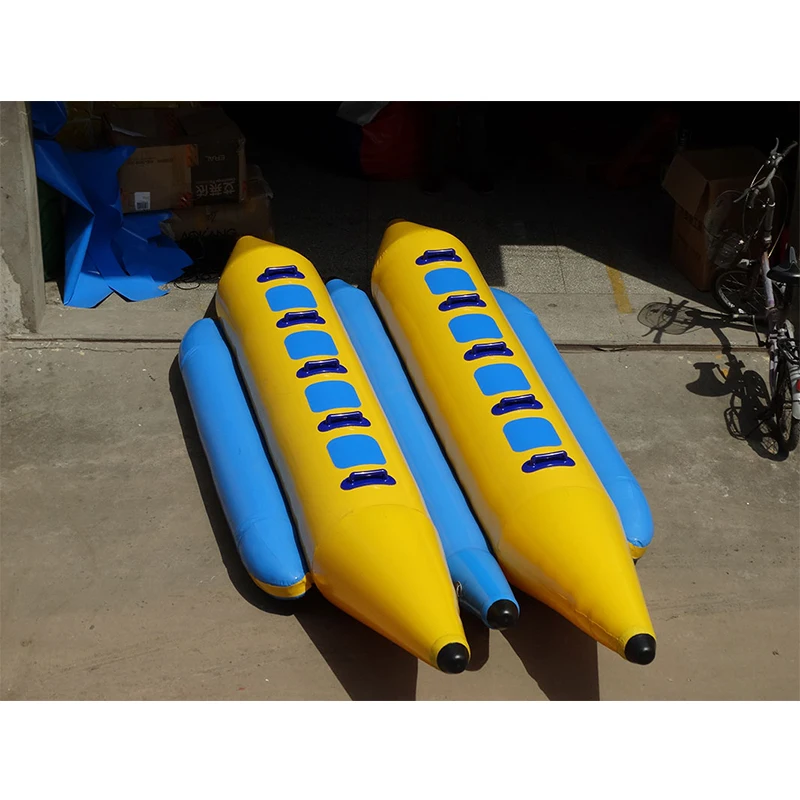 Inflatable Boat Banana Design Inflatable Fly Fish With Double Tubes Customized Inflatable Flying Banana For Water Play