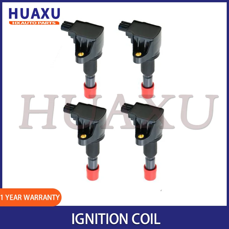 

UF581 PACK OF 4 IGNITION COIL T0173 30520PWC003 FOR Honda Fit 1.5L CITY Saloon JAZZ II 2503934 CM11-110C CM11-110D 30520-PWC-003