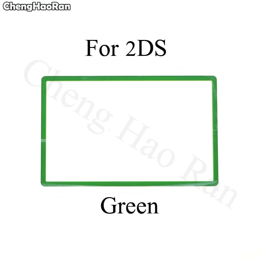 ChengHaoRan-cubierta superior de plástico para LCD 2ds, repuesto de lentes de pantalla LCD, parte de repuesto