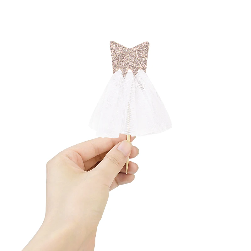 Roségold Glitzer Braut zu sein Diamant Hochzeits kleid Cupcake Topper Braut dusche Hochzeit Junggesellen abschied DIY Dekor
