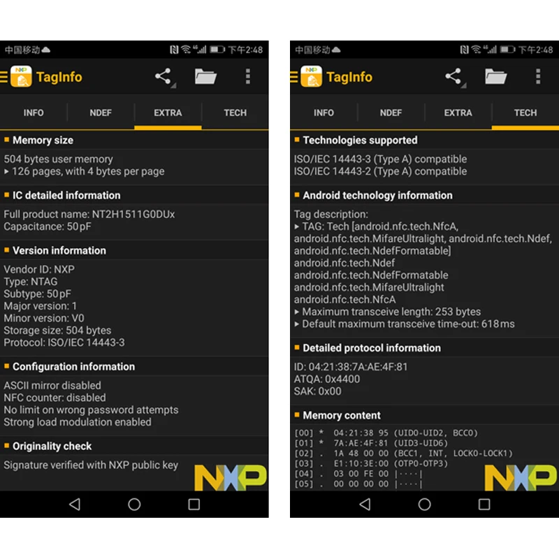 NFC 휴대폰용 접착 라벨, Ntag213, Ntag215, NFC 태그 스티커, 13.56 MHZ, 540 바이트, 5YOA, 100 개, 50 개, 10 개