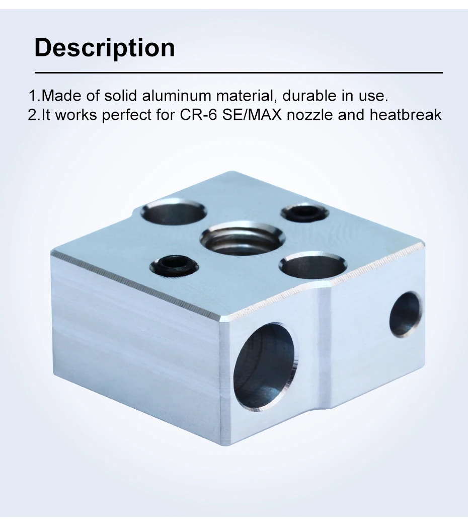 Trianglelab CR-6 SE Aluminium-Metallheizblock CR6 SE HEATBLOCK Kompatibel mit CR-6 SE / CR-6 MAX SE – Detail 3