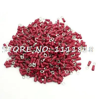 

RV1.25-4 Ring Type Pre Insulated Terminals Connectors AWG 22-16 Red 1000pcs