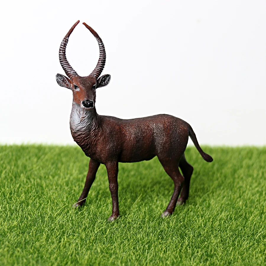 Realistic Forest wild animals figures model antelope Merino sheep Waterbuck Kudu Goat Oryx figurine Educational Kids Toys