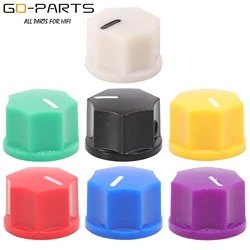 15x10mm White ABS Plastic set Pointer Rotary Knob for Guitar AMP effect Pedal Stomp Box Overdrive Radio Speaker ,1/4