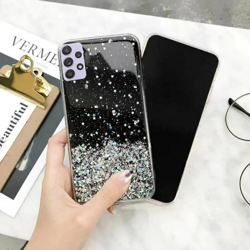 Luxury Bling Glitter Phone Case For samsung galaxy A52S 5G A 52S A 52 S Soft Full Cover For samsung A52 S A528B DS Back cover