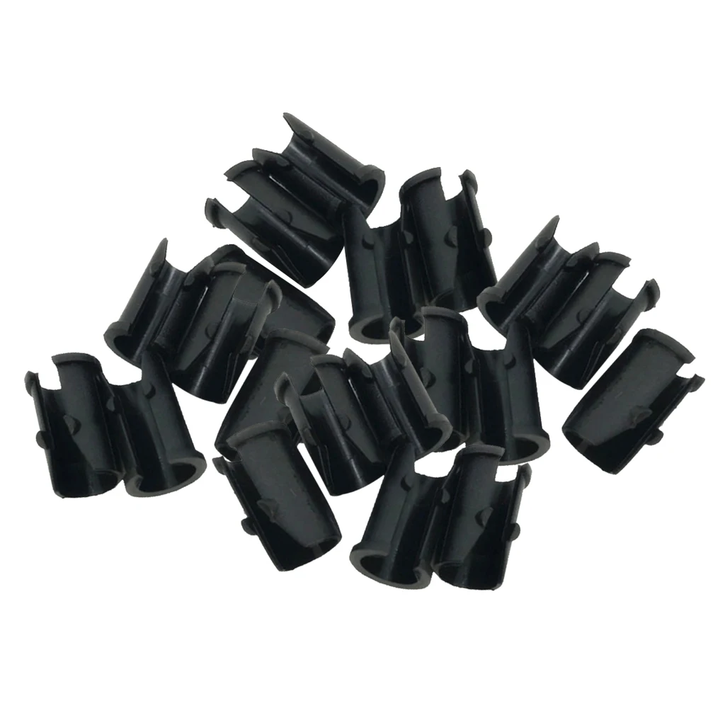 20pcs U Type Bike Frame Brake Buckle Shim Tubes Cable Guide Clip Sleeves