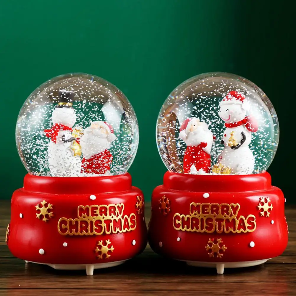 Multi-purpose Desktop Decor 3D Cartoon Christmas Music Box Ornament Girl Gift