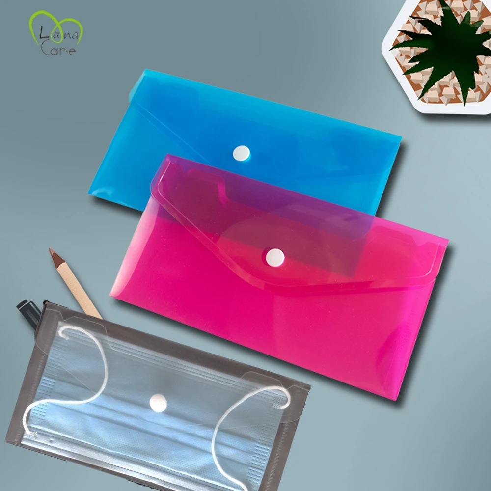 

10PCS Mask Bag Portable Disposable Face Mask Container Bag Dustproof Mask Bag Safe Pollution-Free Mask Storage Bag