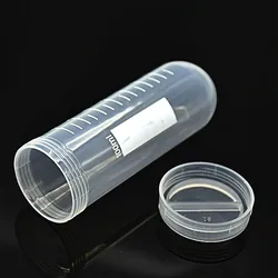 Plastic Centrifuge Tubes With Clear Scale100 ml Test Tube With Screw Cover Graduation EP Sample Tube Diameter 38 mm 30 / PK