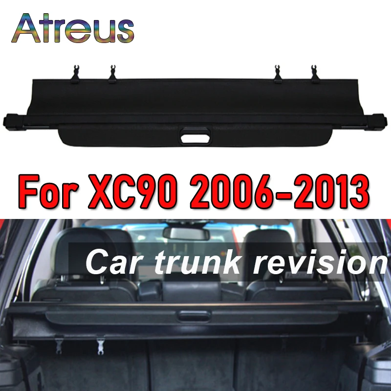 Trunk Parcel Shelf Cover for Volvo XC90 2006 2007 2008 2009 2010 2011 2012 2013 2014 Retractable Rear Racks Spacer Curtain