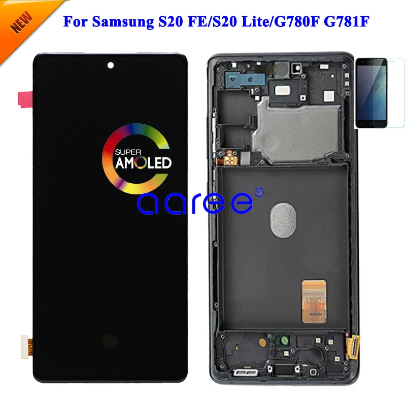 Super AMOMLED LCD For Samsung S20FE LCD Screen For Samsung S20FE  G870F LCD Screen Touch Digitizer Assembly