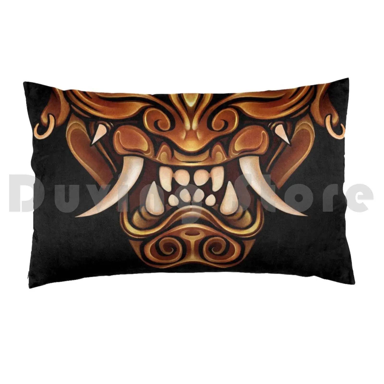 Rage Of The Oni-Japanese Yokai Pillow Case DIY 50*70 Monomano Yokai Oni Hannya Japanese Noh Theater