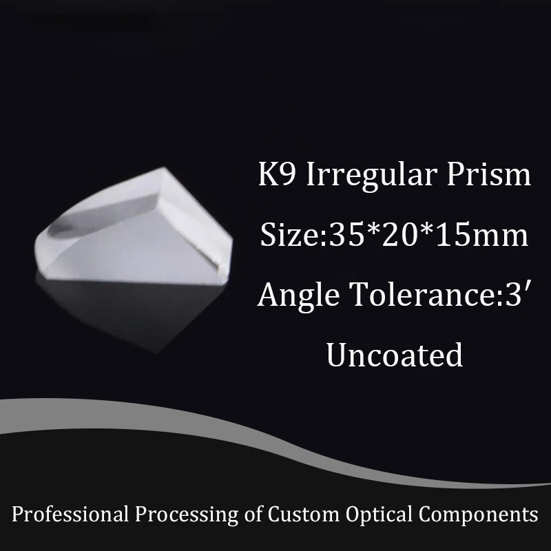 Qualità ottica K9 prisma del tetto in vetro rivestimento antiriflesso esperimento di Test di alta qualità componenti ottici personalizzati