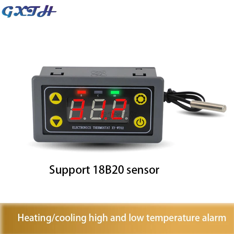 Pilot WIFI termostat wysokiej precyzji cyfrowy moduł regulatora temperatury fajne ciepło APP zbieranie temperatury wysoki niski Alarm