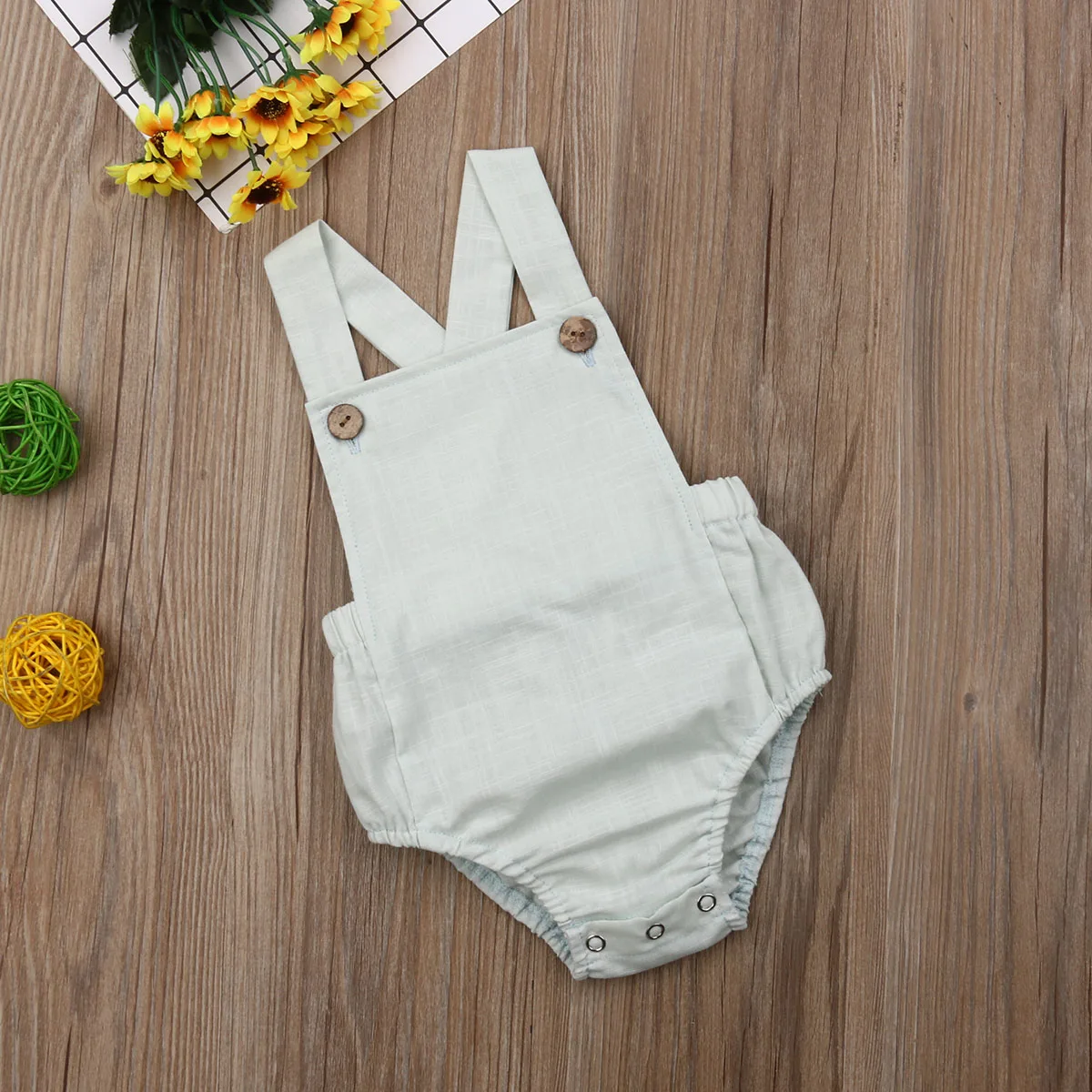 0-3Y Baby Summer Clothing  Newborn Infant Baby Boy Girl Cotton Bodysuit Striped Solid Casual Jumpsuit Outfits Sunsuit