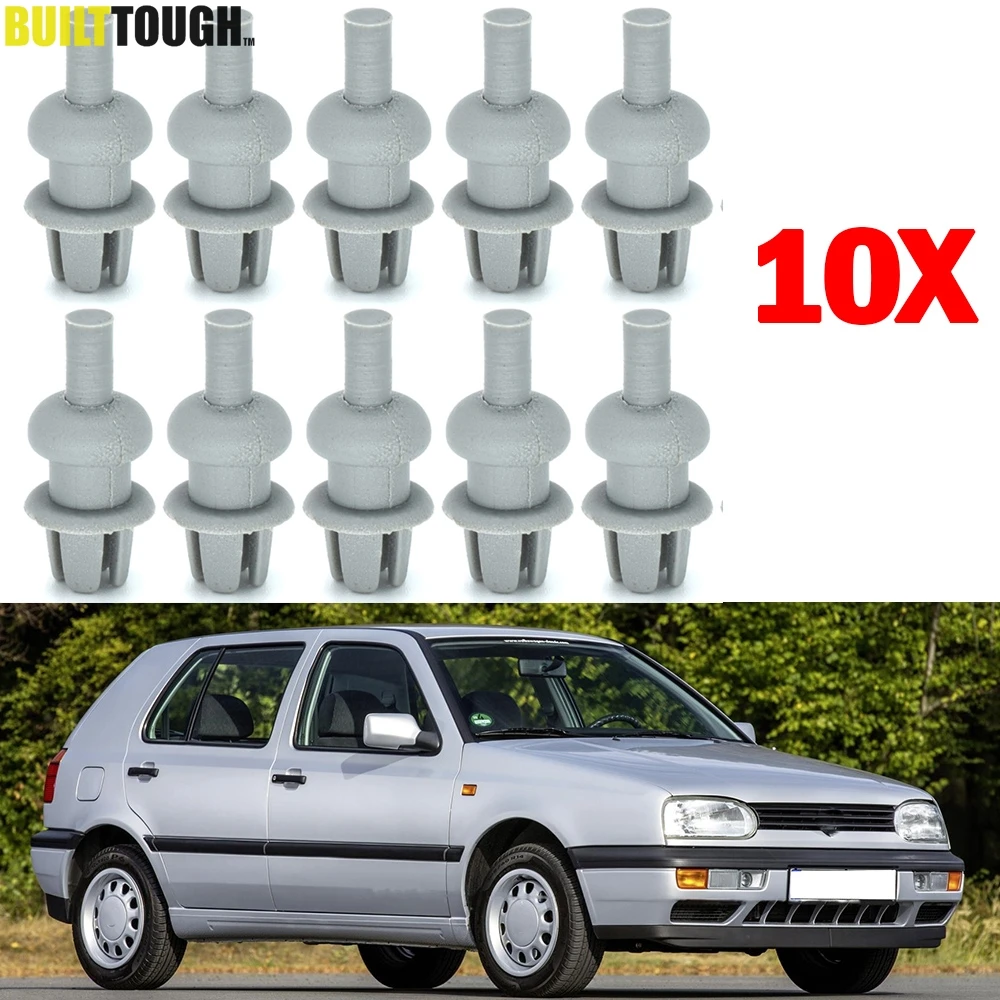 10X Car Parcel Shelf Clips For VW Jetta A2 GOLF 2 3 MK2 MK3 POLO 6N 191867775A 01C Trunk Boot Hook Cord String Hanger Holder