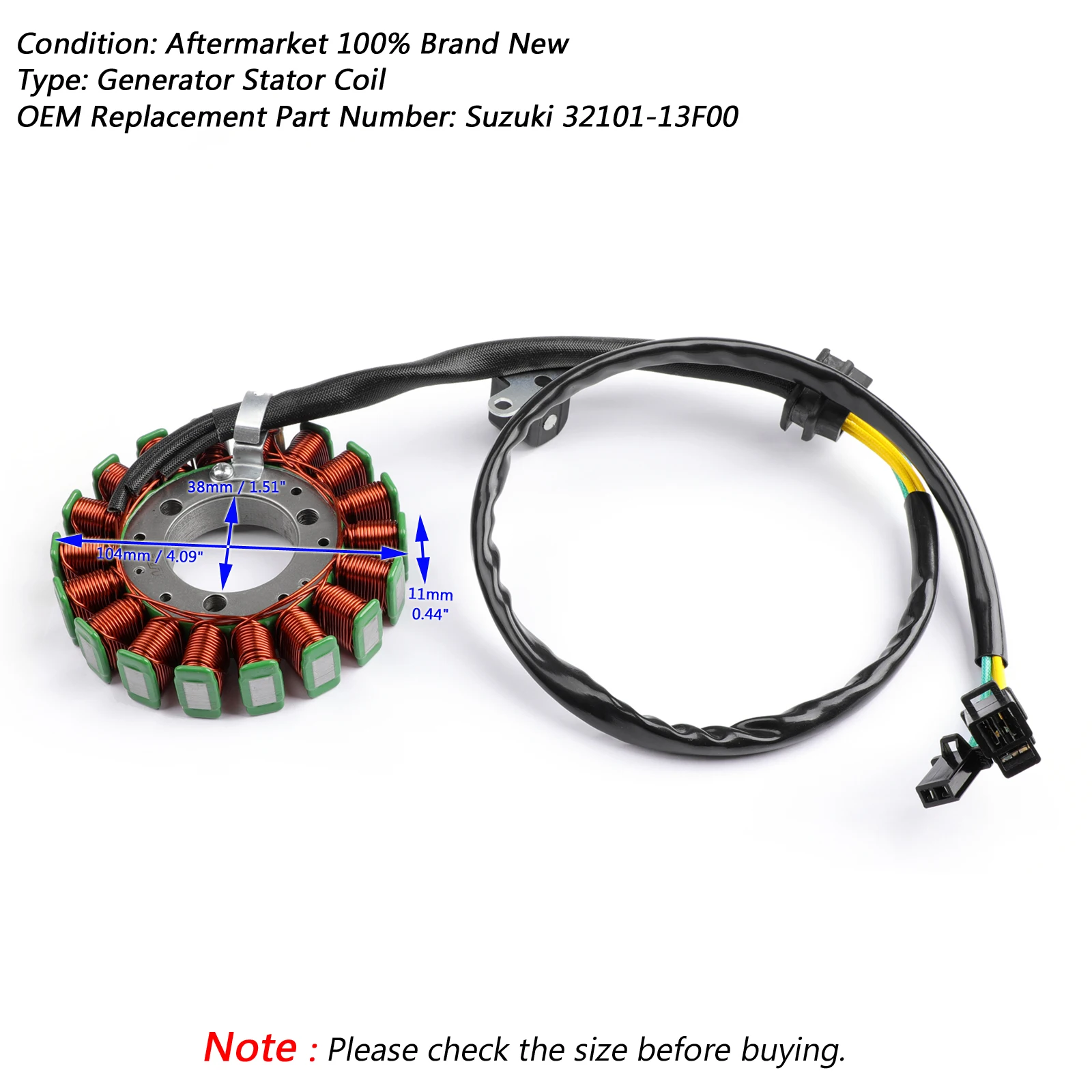 Artudatech Magneto Generator Engine Stator Coil For Suzuki GZ250 GZ 250 Marauder 1999-2011 32101-13F00