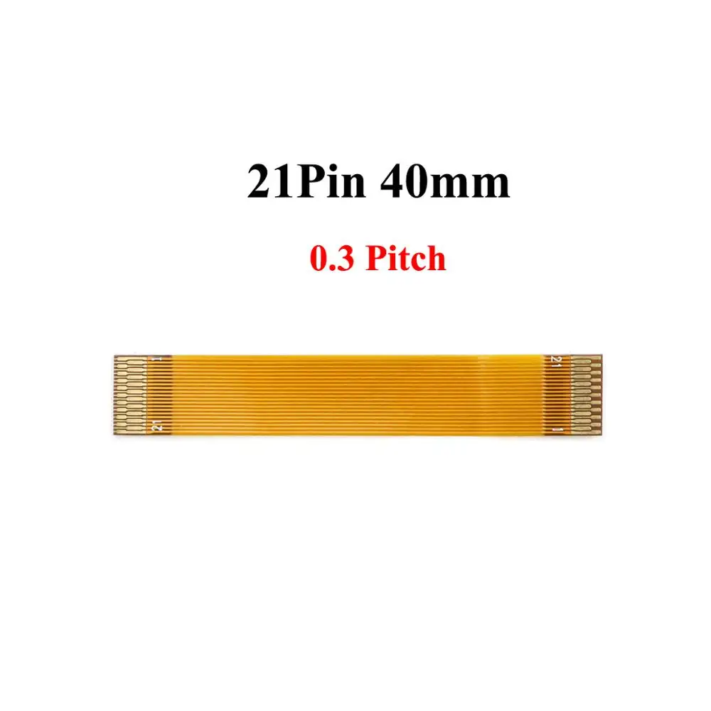 YuXi 0.3mm pitch 13 21 23 25 27 21 33 39 45 51 Pin FFC FPC Flexible Flat Cable Gold plated Ribbon Cable