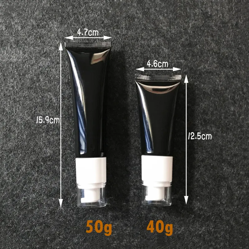 Großhandel neue 40/50 ml kosmetische weiche Röhren Vakuumpumpe Kopf Quetschschlauch Flaschen Augencreme Flaschen Sonnenschutz nachfüllbare Flaschen