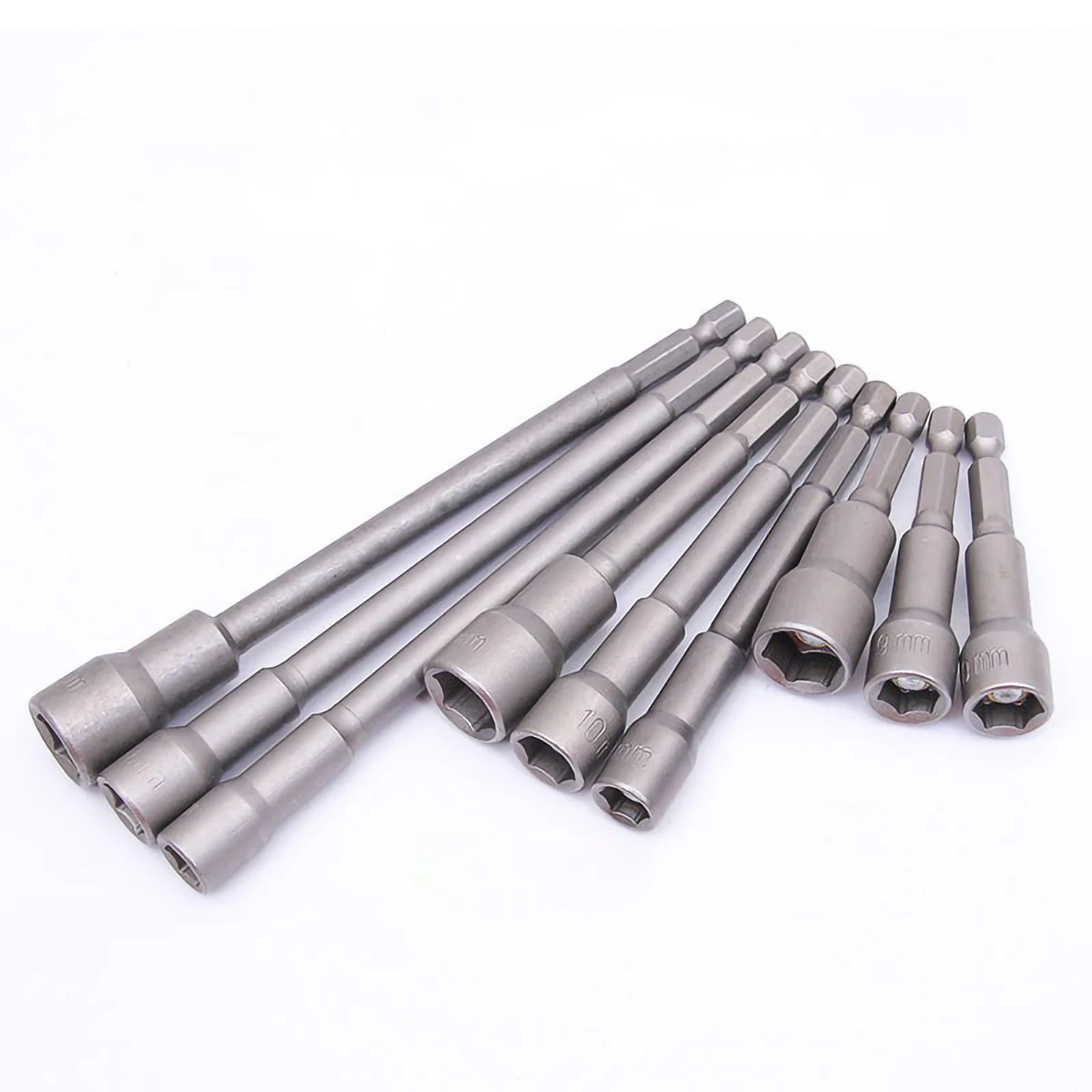 Broca de destornillador eléctrico con vástago de 1/4 ", tuerca hexagonal magnética, longitud de 65mm, 80mm, 100mm, 150mm, 6mm - 19mm