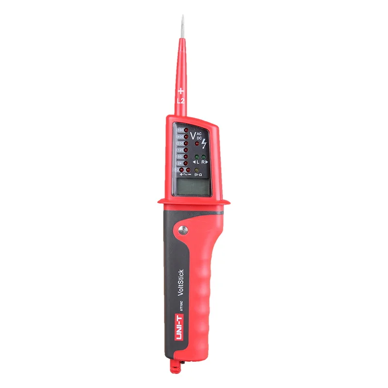 UNI-T AC/DC Tester di Tensione Voltstick Impermeabile Tester di Tensione LED di Indicazione Singolo Piombo L2 di Rilevamento della Tensione