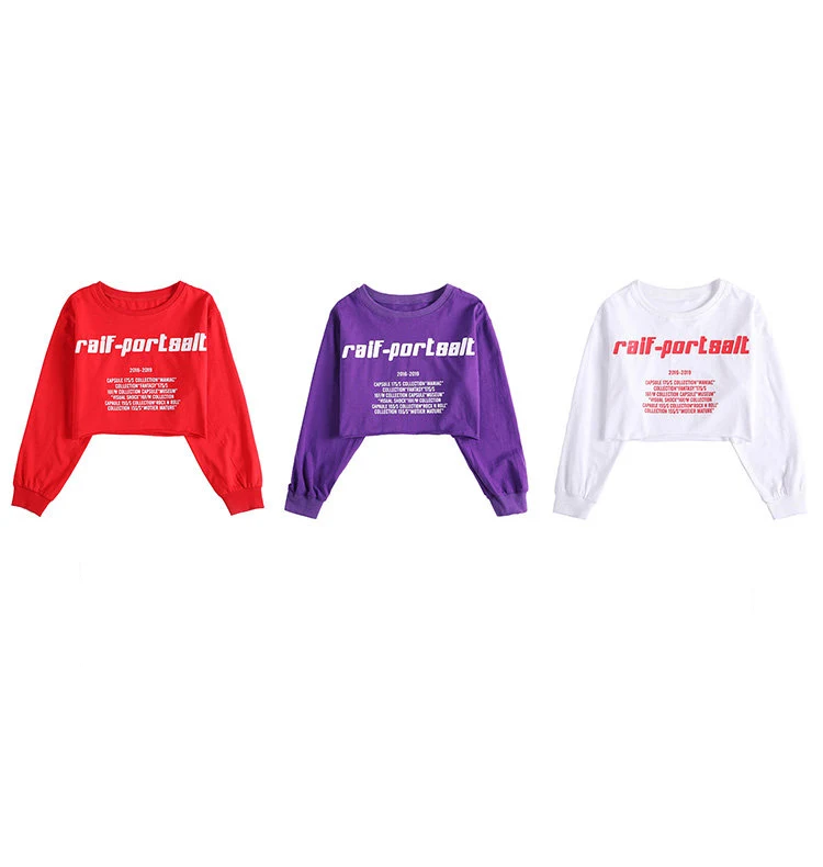 Hip-Hop-Style Oberteile, Crop-Tops für Teenager-Mädchen, Streetwear, cooles Baumwoll-T-Shirt, modische Kleidung für Teenager-Mädchen im Alter von 4-16 Jahren. – Detail 9