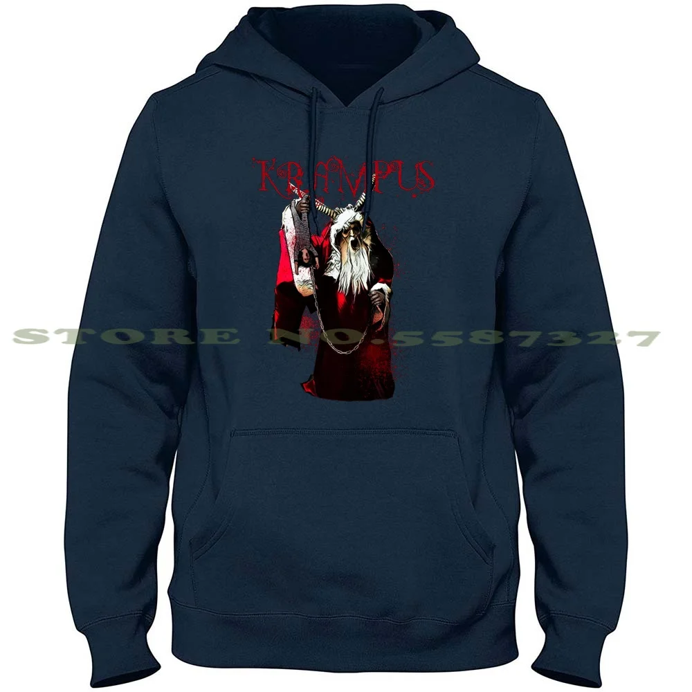 Krampus 100% Pure Cotton Hoodie Tshirt Krampus Crampus Santa Horror Christmas Merry Devil