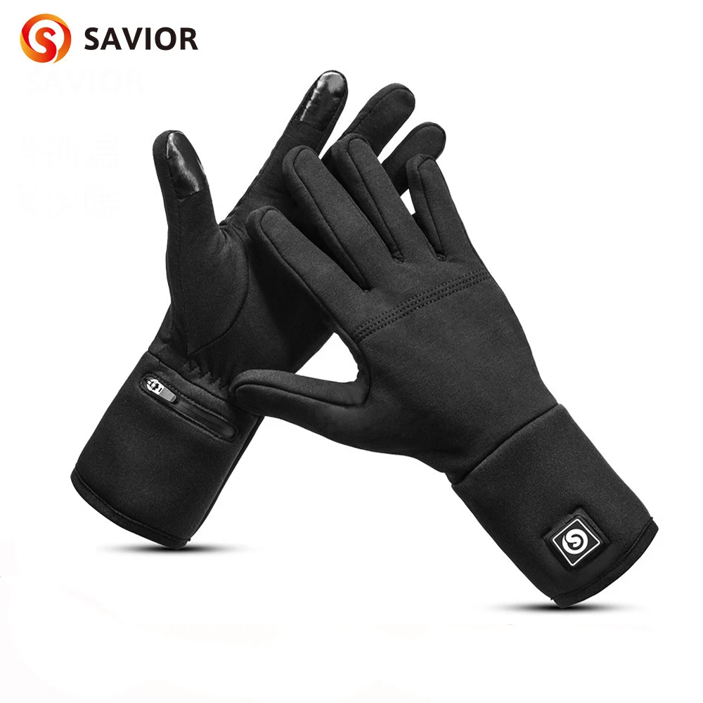 

SAVIOR 7.4V 3 levels Electric Rechargeable heated Gloves Waterproof Cycling Skiing Gloves heated Winter thick outdoor Ski gloves