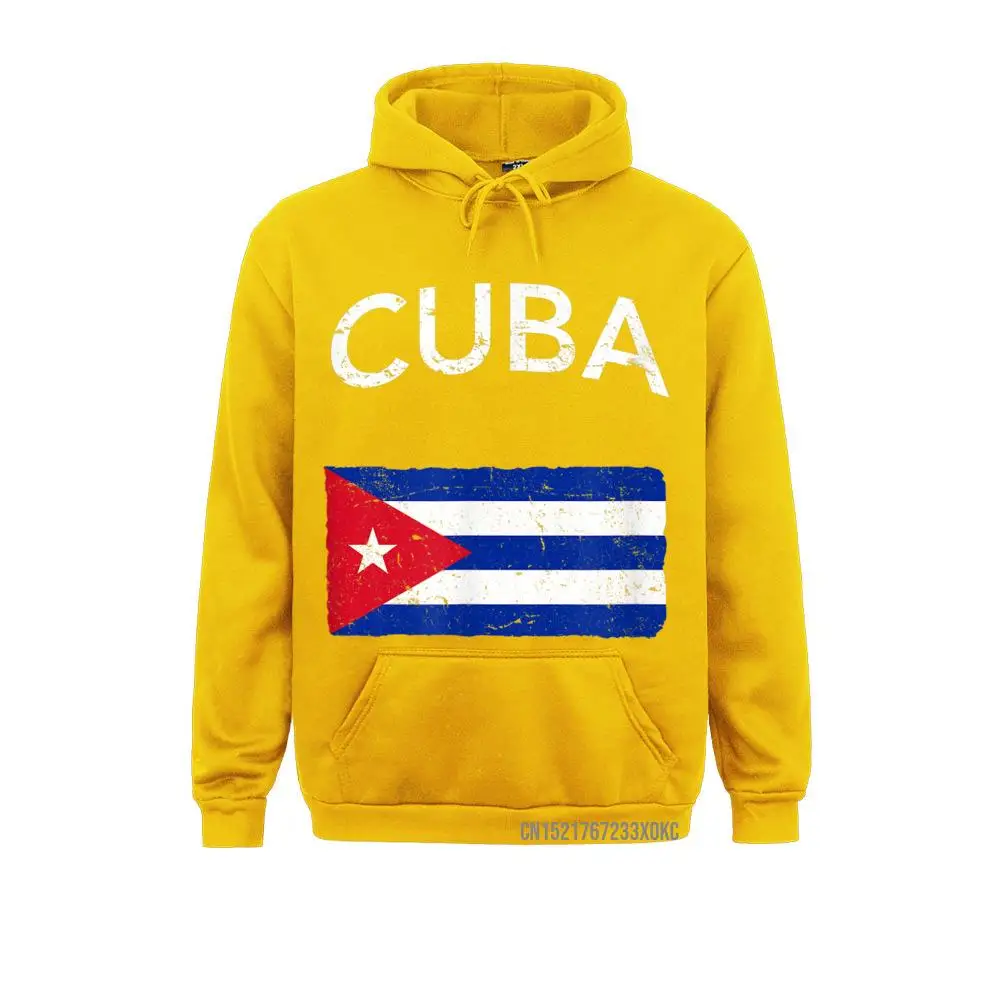 Cuba Cuban Flag Vintage Hoodie Sweatshirts Long Sleeve Custom 2021 Hot Sale Men Winter/Autumn Hoodies Preppy Style Hoods