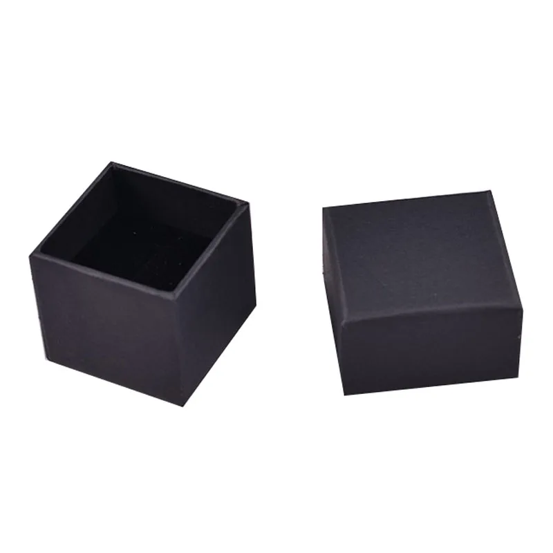 5x5x4cm Box For Jewelry High Quality Square jewelry organizer 50pcs/lot Black Necklace Pendant Gift Packaging Boxes Jewelry Box