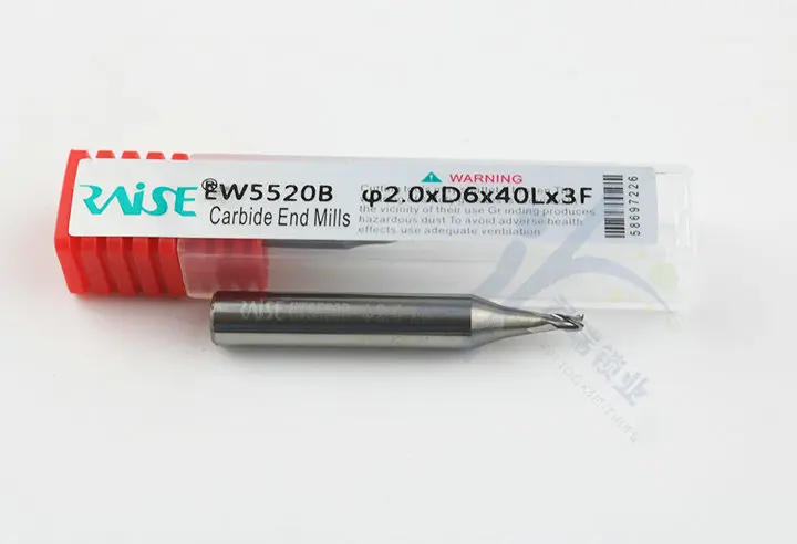 2.0 Raise Brand Carbide End Milling Cutters For Key Cutting Copy Duplicating Machine Drill Bit Parts Locksmith Tools
