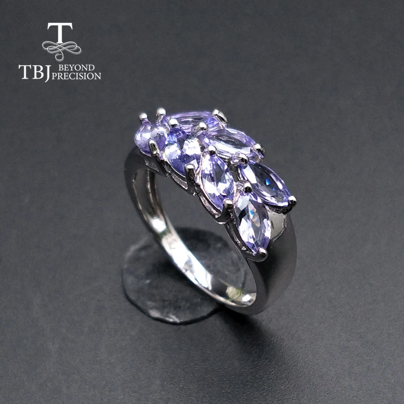 Natural gemstone tanzanite 925 sterling silver earring&rings fine jewelry for women Black Friday and Christmas gift