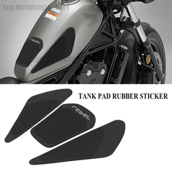 For Honda REBEL500 REBEL300 REBEL CMX 500 CM500 CM300 Motorcy Tank Rubber Sticker Protector Sheath Knee Tank Pad Grip Decal