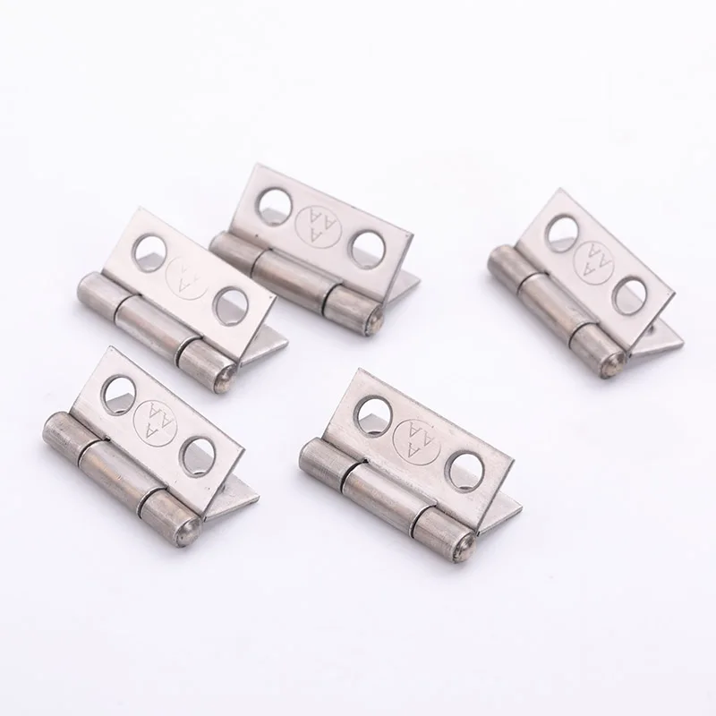 ステンレス製家具ヒンジ、小ヒンジ、ドアに適しています、長さは約25mm、幅25mm、厚さ1.05mm、3a、20個、3a