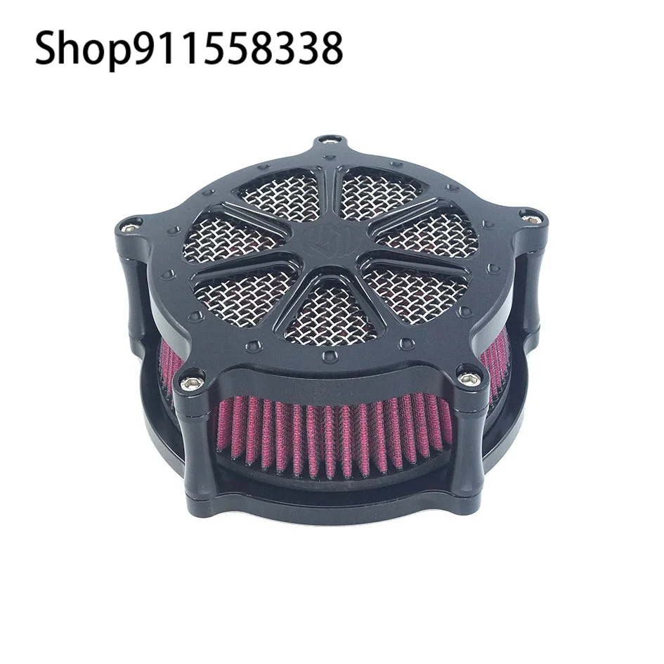 RSD Matte Black Speed 7 Venturi Air Cleaner Filter For Harley Touring Street Glide Road King Sportster 883 1200 Softtail Dyna