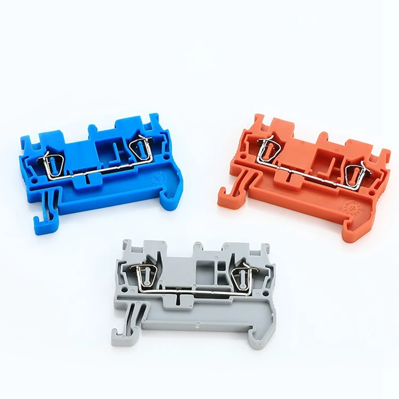 10pcs Terminal Block ST2.5 Return Pull Type Spring Connection Screwless Copper Conductor Screw Terminal