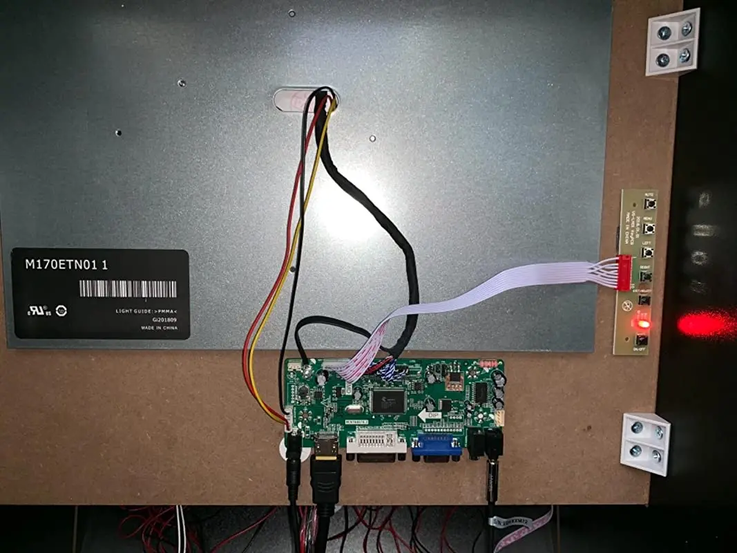VSDISPLAY HD-MI DVI VGA لوحة التحكم بحجم الصوت العمل ل 17 "19" 1280x1024 LCD صالح ل Arcade1Up آلة M170ETN01.1 M170EG01