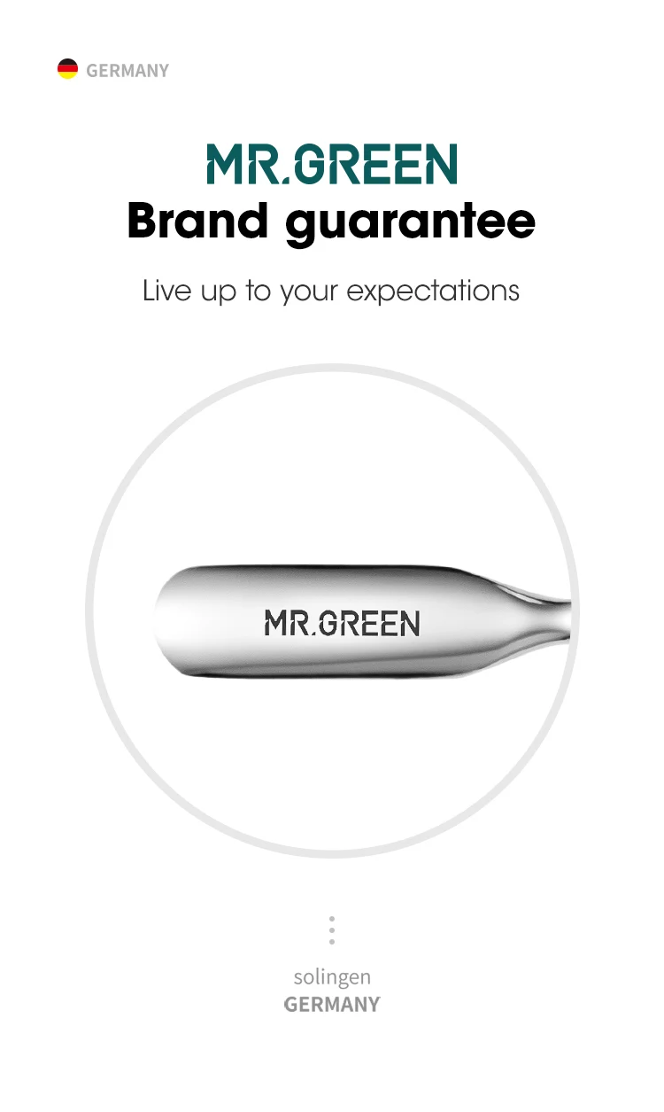 MR.GREEN Nagelhautschieber, doppelseitiger Nagellackentferner, Maniküre-Schieber-Werkzeug, Nagelschmutzreiniger, Edelstahl-Schieber für abgestorbene Haut – Detail 9