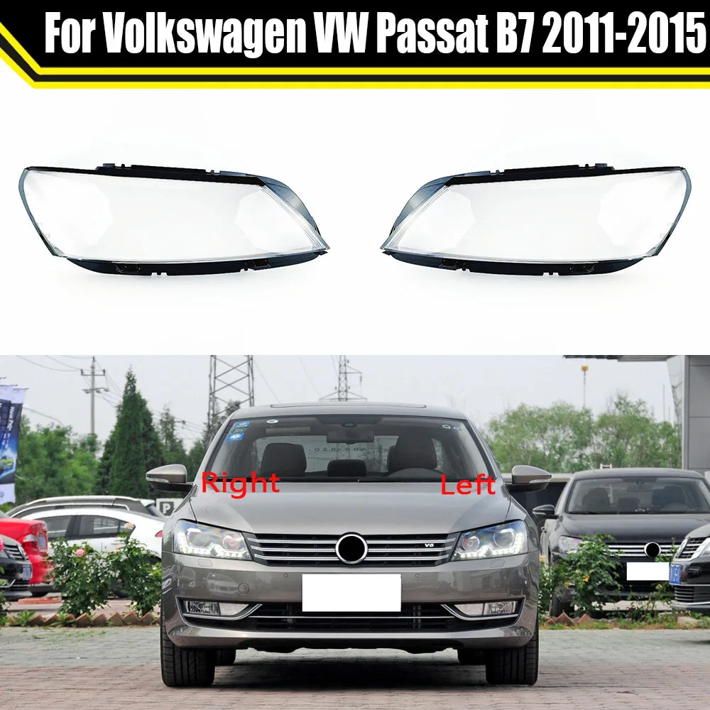 

Car Headlight Headlamp Light Glass Lens Case Auto Shell Cover Lampshade For Volkswagen VW Passat B7 2011 2012 2013 2014 2015