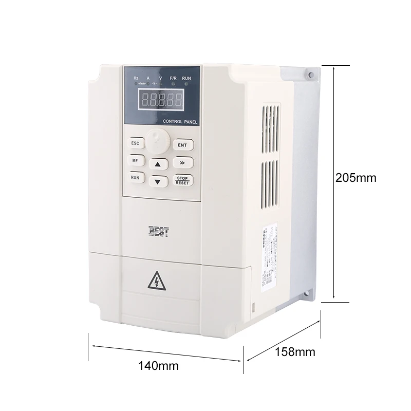 4.0 KW BEST Inverter VFD 220V / 380V Inverter 1000Hz Three-Phase Variable Frequency Drive, CNC Spindle Motor Speed Control