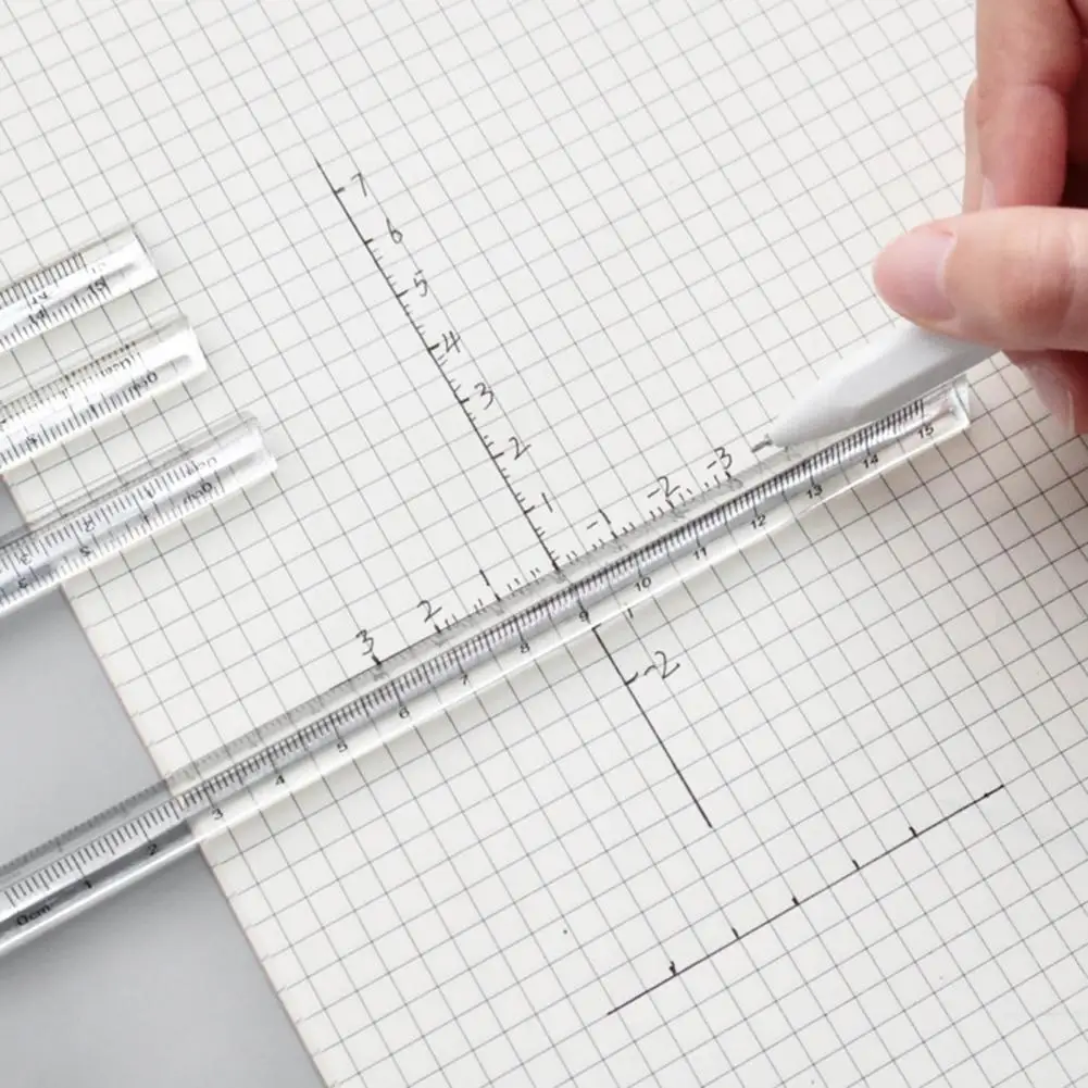 Scale Ruler Clear Scale Print Long Lasting Transparent Triangle Student Scale Rulers for Architects