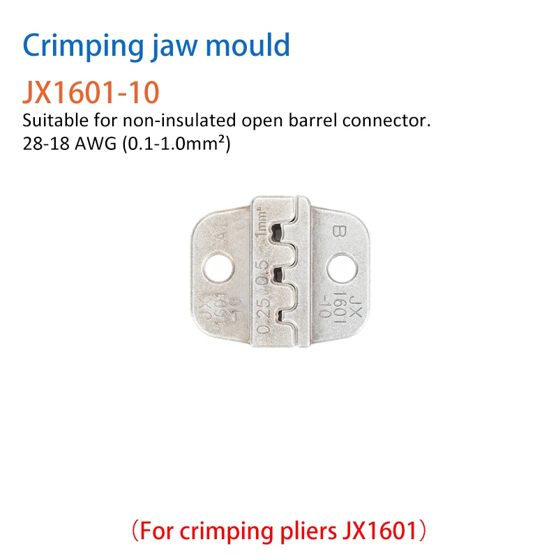 5 Types Mold Wire Crimper Crimping Pliers Jaw AWG26-16 0.14-1.5mm²/AWG24-10 0.15-6.0mm²/AWG24-14 0.25-2.0mm²/AWG28-18 0.1-1.0mm²