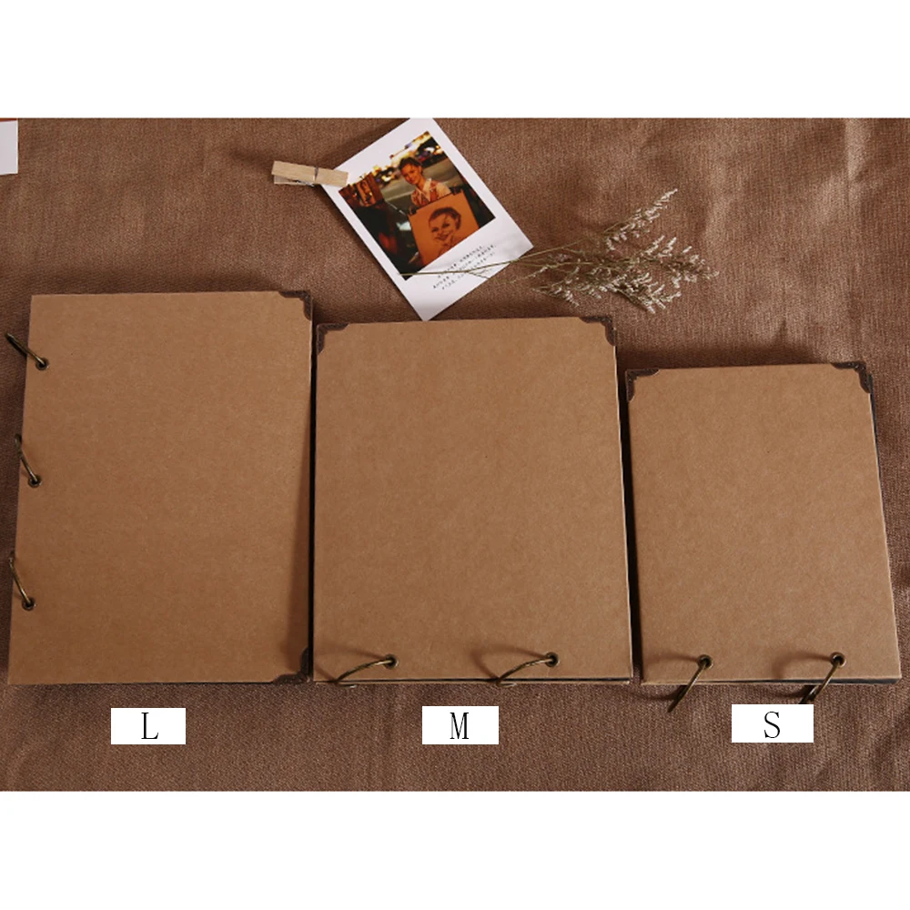 DIY Custom Kraft Paper Black Cardboard flyer, Handmade Album Gift, Retro, Baby, Couple, Wedding, Anniversary