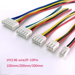 5PCS VH 3.96mm Female Housing Plug Connector Wire Cable 2 3 4 5 6 7 8 9 10Pin Socket 10cm/20cm/30cm 22AWG Wire Length