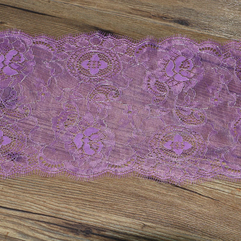 1 m long 20 cm wide blue purple lace fabric DIY garment textile decorative fabric