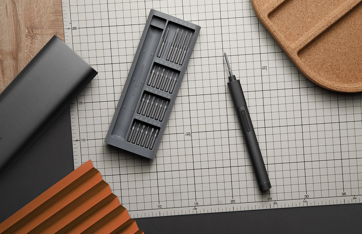 Xiaomi Mijia Elektrischer Präzisions-Schraubendreher, magnetisches Schraubendreher-Set, 2 Gänge Drehmoment, 400+ Schraube S2 Stahl Präzisionsbit – Detail 13