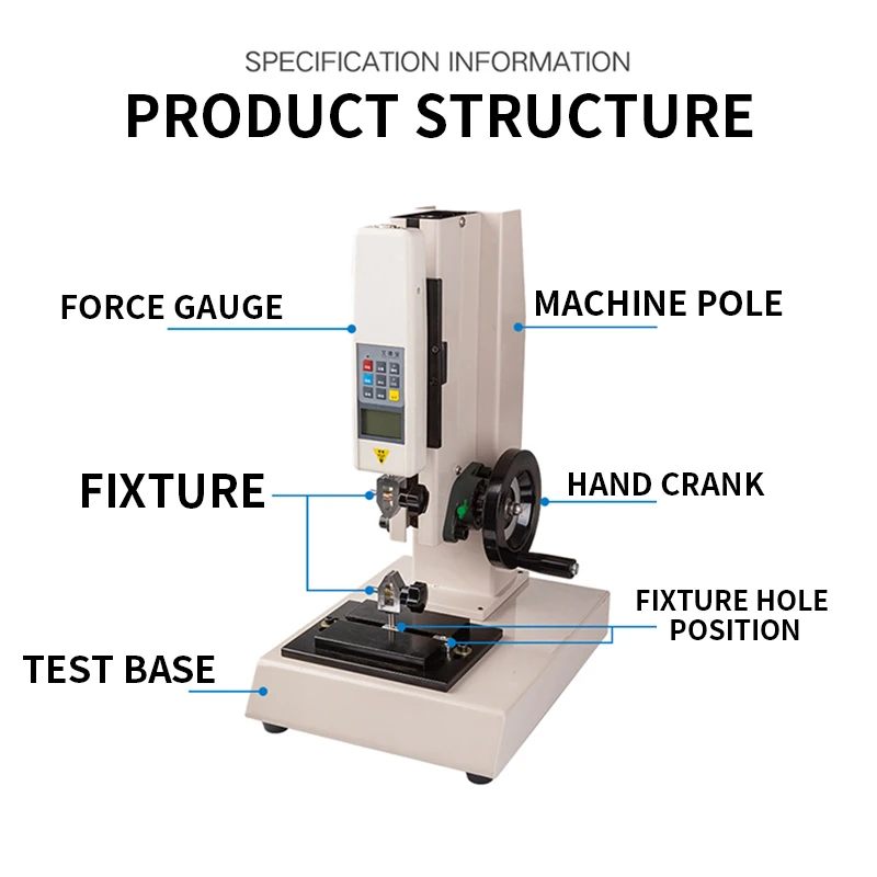 1000N push-pull dynamometer test bench Spiral test stand Force measuring machine dynamometer stand spiral frame