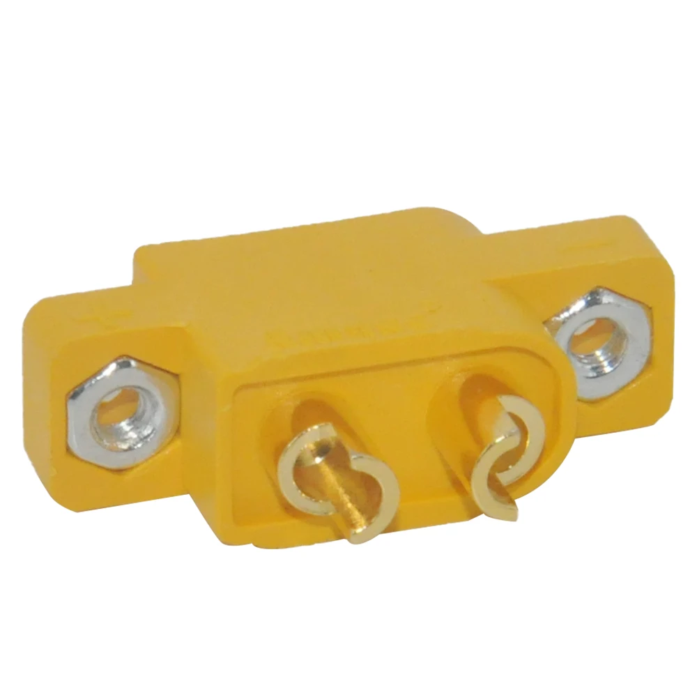 AMASS XT60E-M XT60 Male Plug Connector Fixed Board DIY Spare Part Yellow for RC Models Multicopter 50%off